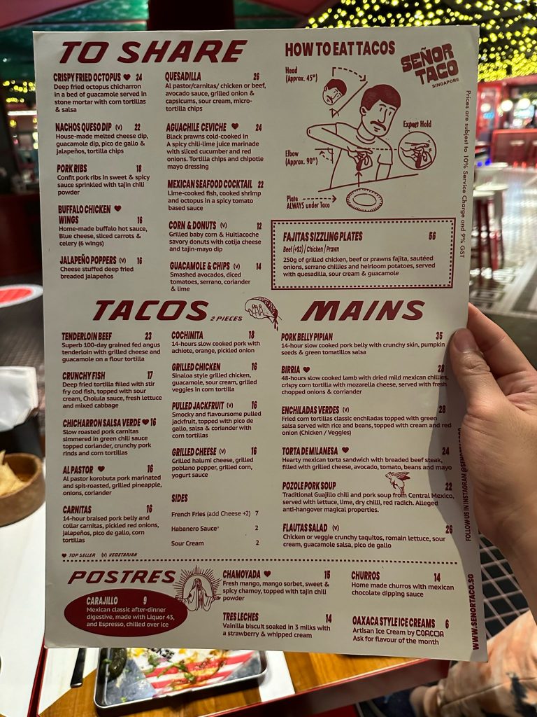 Sizzling Revival: Señor Taco, Singapore’s First Taqueria Returns to Clarke Quay - Alvinology