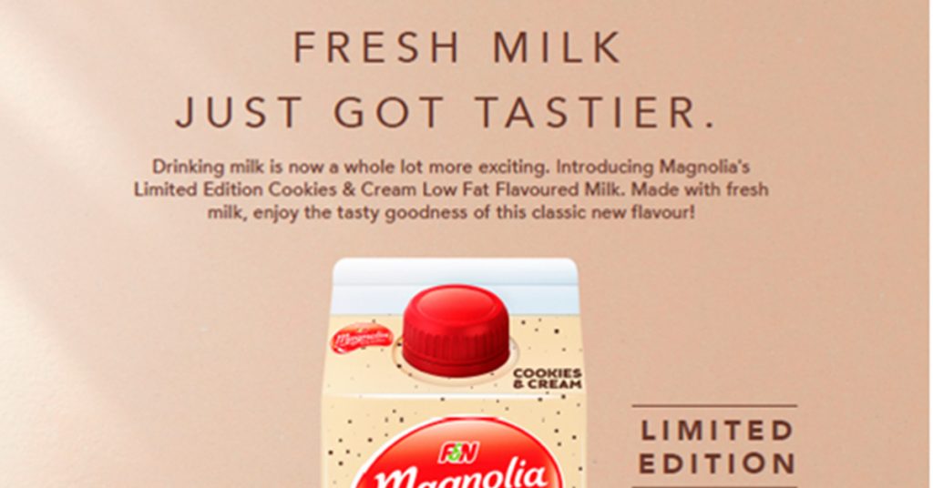 Indulge in the Irresistible Flavor of F&N MAGNOLIA's Limited Edition Cookies & Cream Low Fat Flavoured Milk - Alvinology