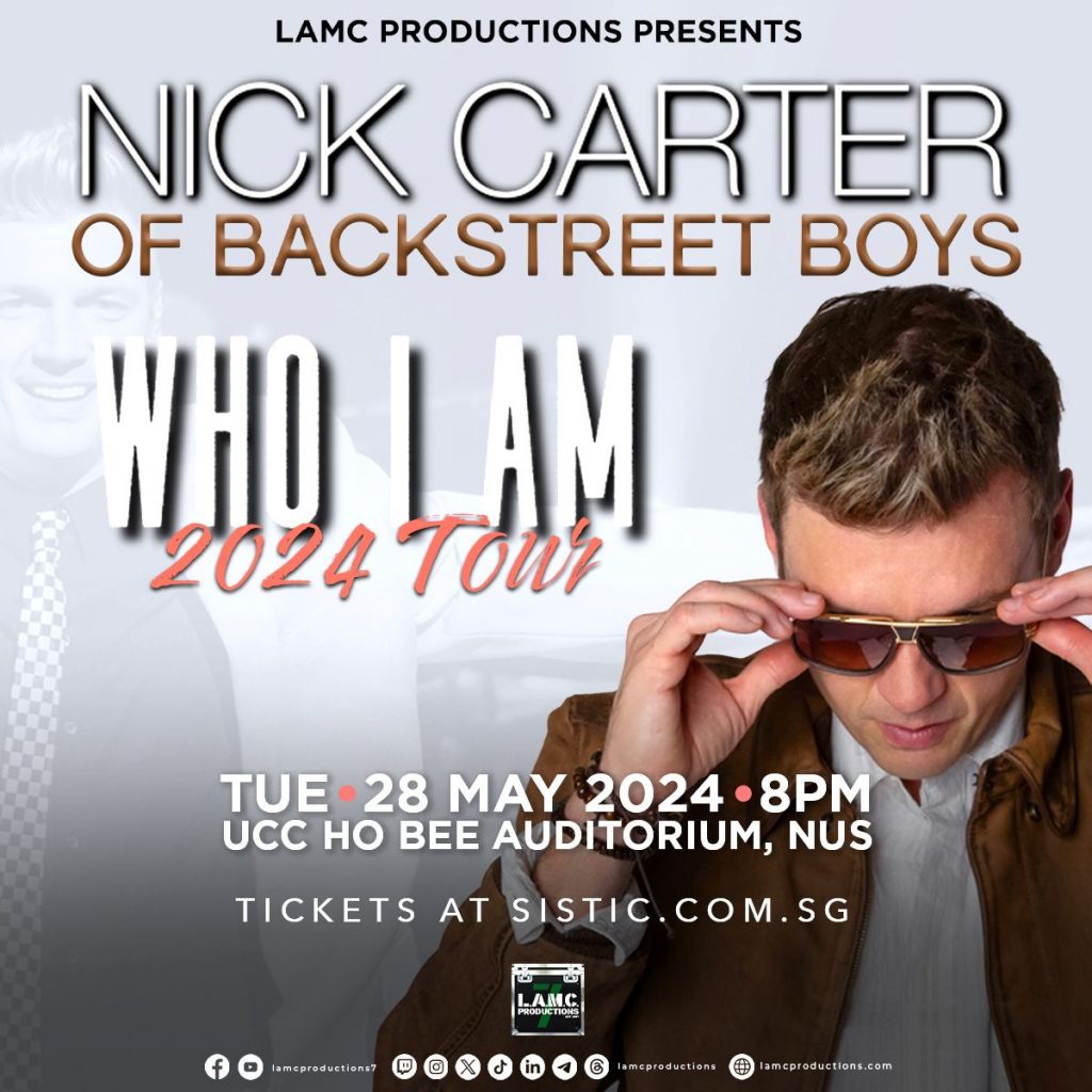 Nick Carter Set to Thrill Fans in Singapore with "Who I Am" Tour this 28 May Nick Carter Set to Thrill Fans in Singapore with "Who I Am" Tour this 28 May - Alvinology