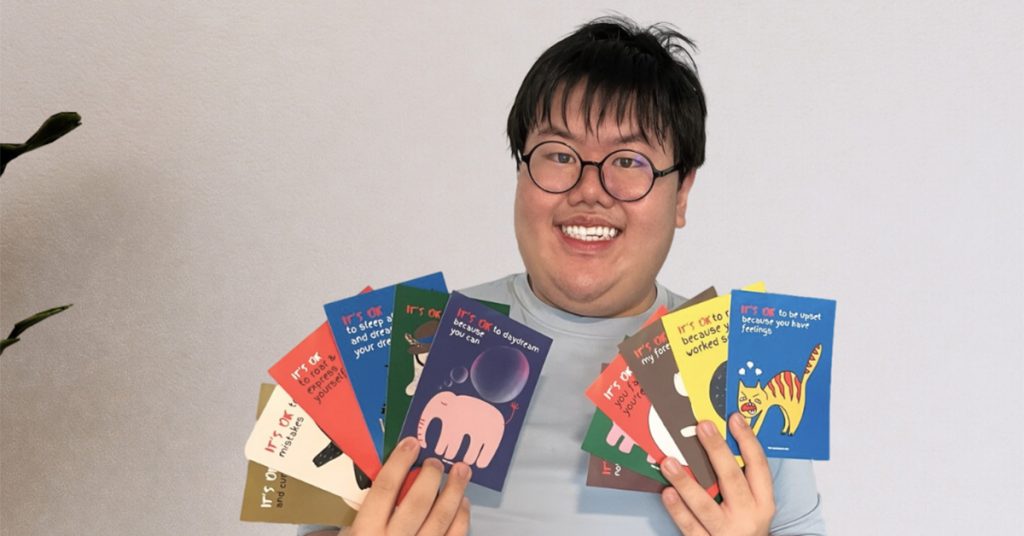 Autistic Teen Artist, The Unskilled Boy, Launches Limited-Edition "It's OK" Postcards Series - Alvinology