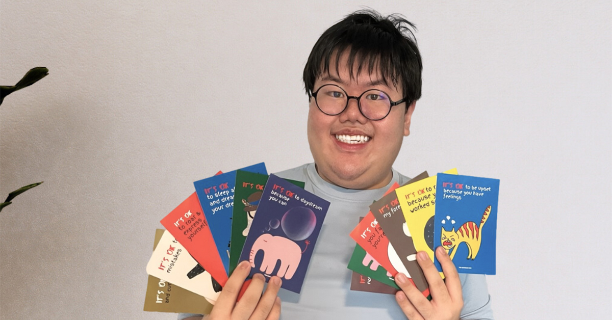 Autistic Teen Artist, The Unskilled Boy, Launches Limited-Edition "It's OK" Postcards Series - Alvinology