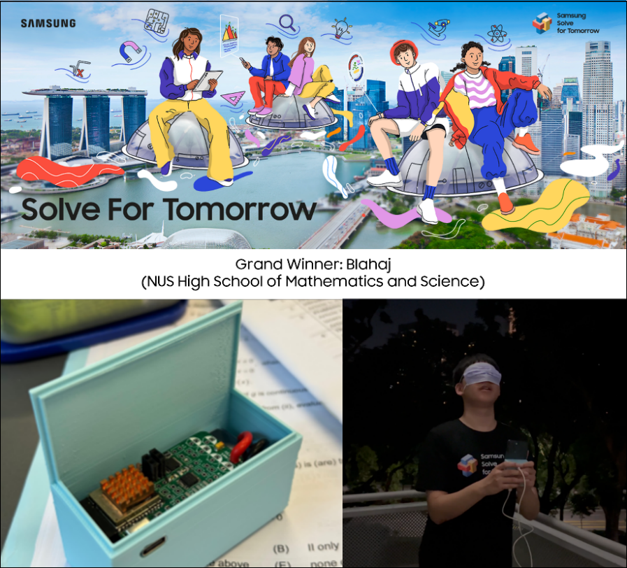 NUS High School Students Take Home Top Honors in Samsung Solve for Tomorrow Competition with Groundbreaking AI Solution for Visually Impaired - Alvinology