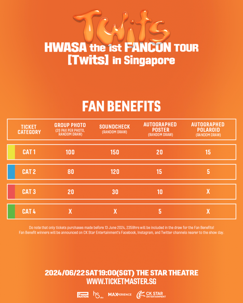 K-Pop Sensation HWASA Brings Solo Fan Concert Tour to Singapore: HWASA the 1st FANCON TOUR [Twits] - Alvinology