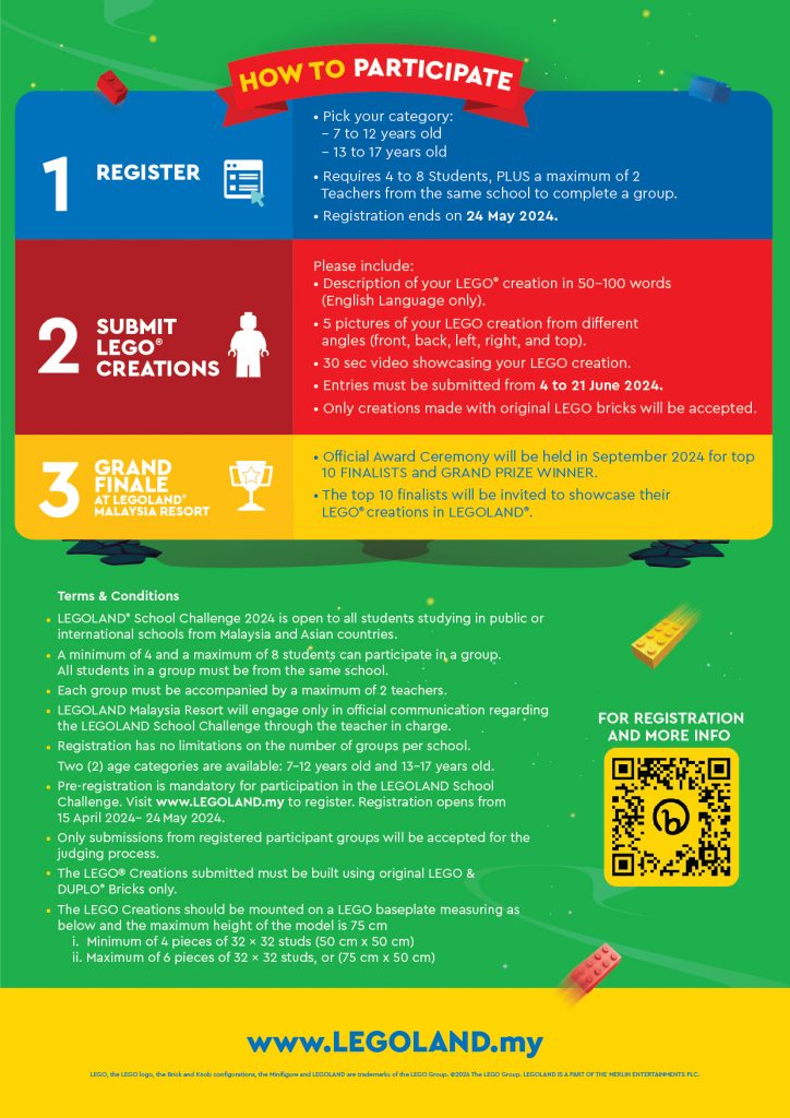 LEGOLAND School Challenge 2024 Opens Doors to Singaporean Builders Offering Over SGD25,000 Worth of Prizes - Alvinology