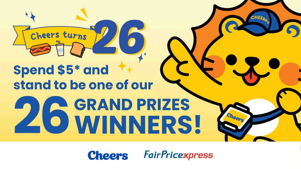 WIN up to $20,000 worth of prizes at Cheers' 26th Anniversary Exciting E-Lucky Draw WIN up to $20,000 worth of prizes at Cheers' 26th Anniversary Exciting E-Lucky Draw - Alvinology