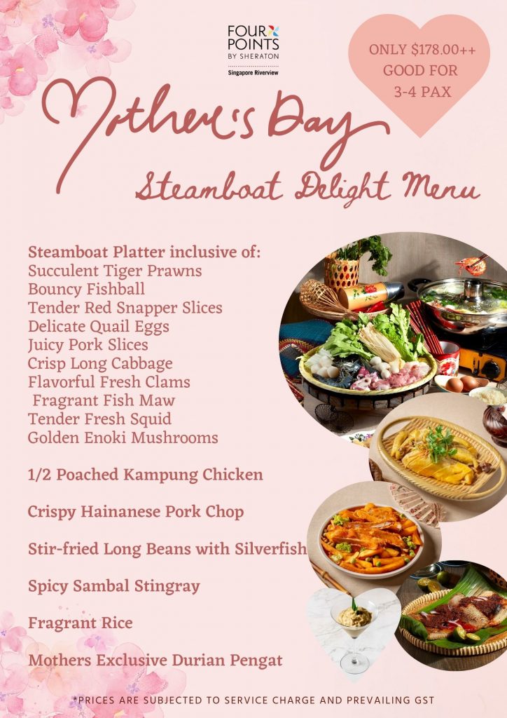 [20% OFF PROMO CODE INSIDE] Four Points Singapore Introduces Mother’s Day Steamboat Delight Promotion at $178 for Four Pax - Alvinology