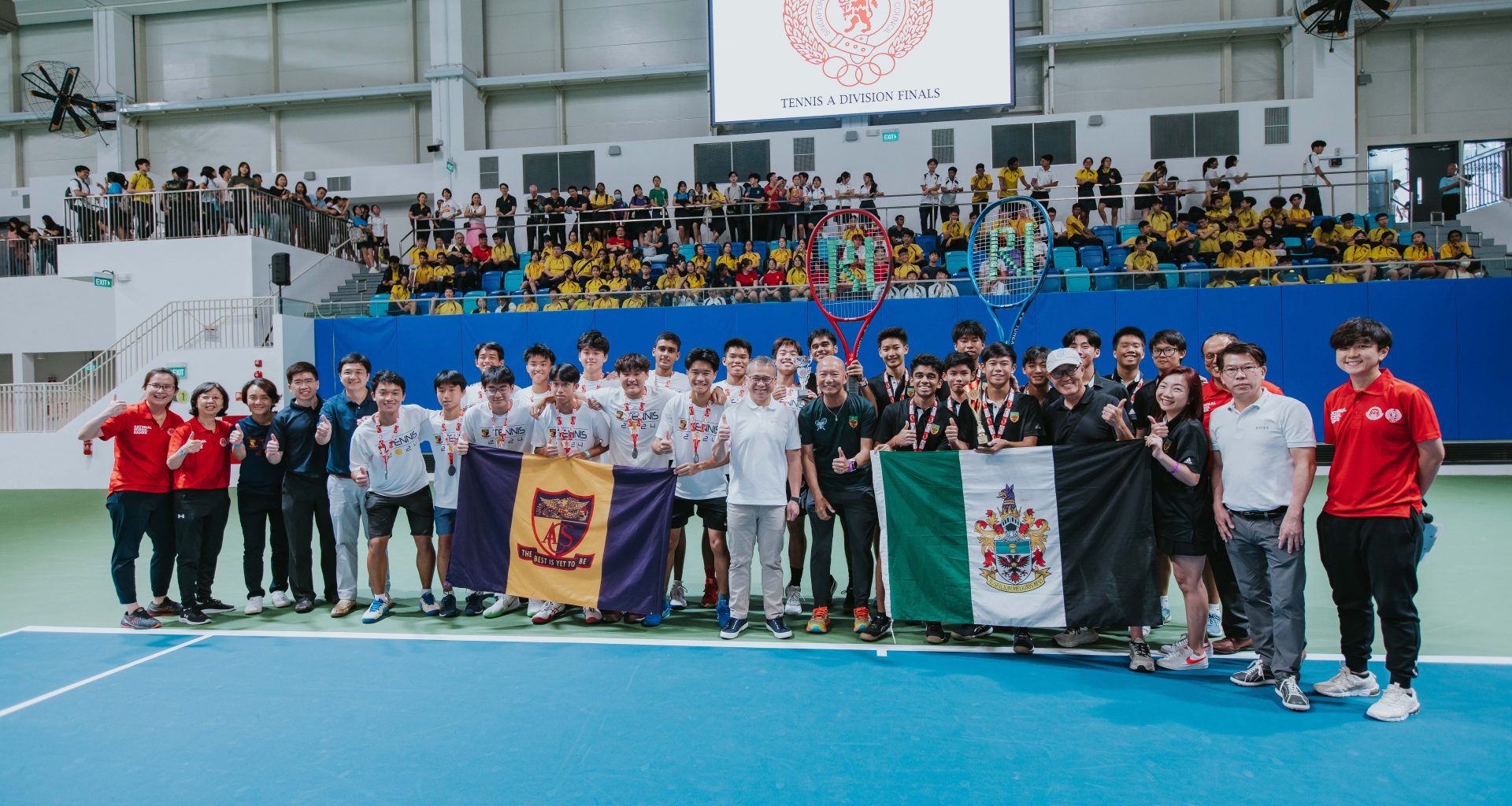 Kallang Tennis Hub Hosts National School Games Tennis ‘A’ Division Finals, Showcasing School Teams' Tennis Talent - Alvinology