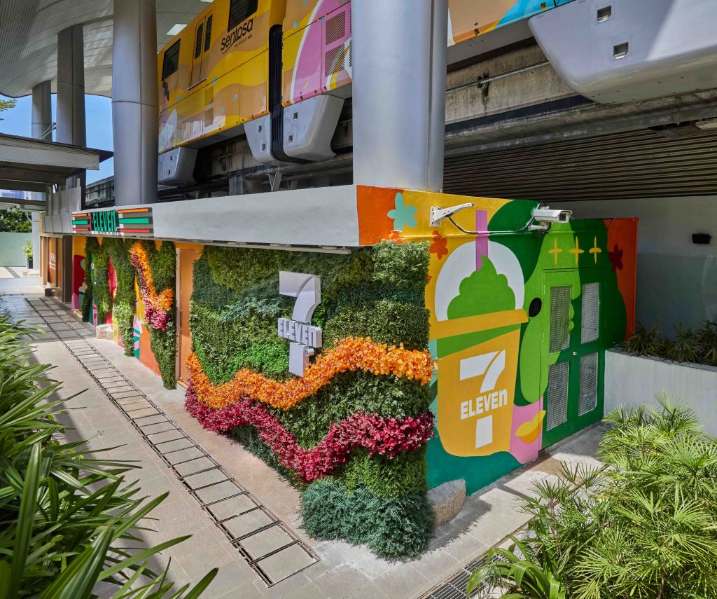  7-Eleven Unveils Nature-Inspired 3D Mural at New Sentosa Sensoryscape Store - Alvinology