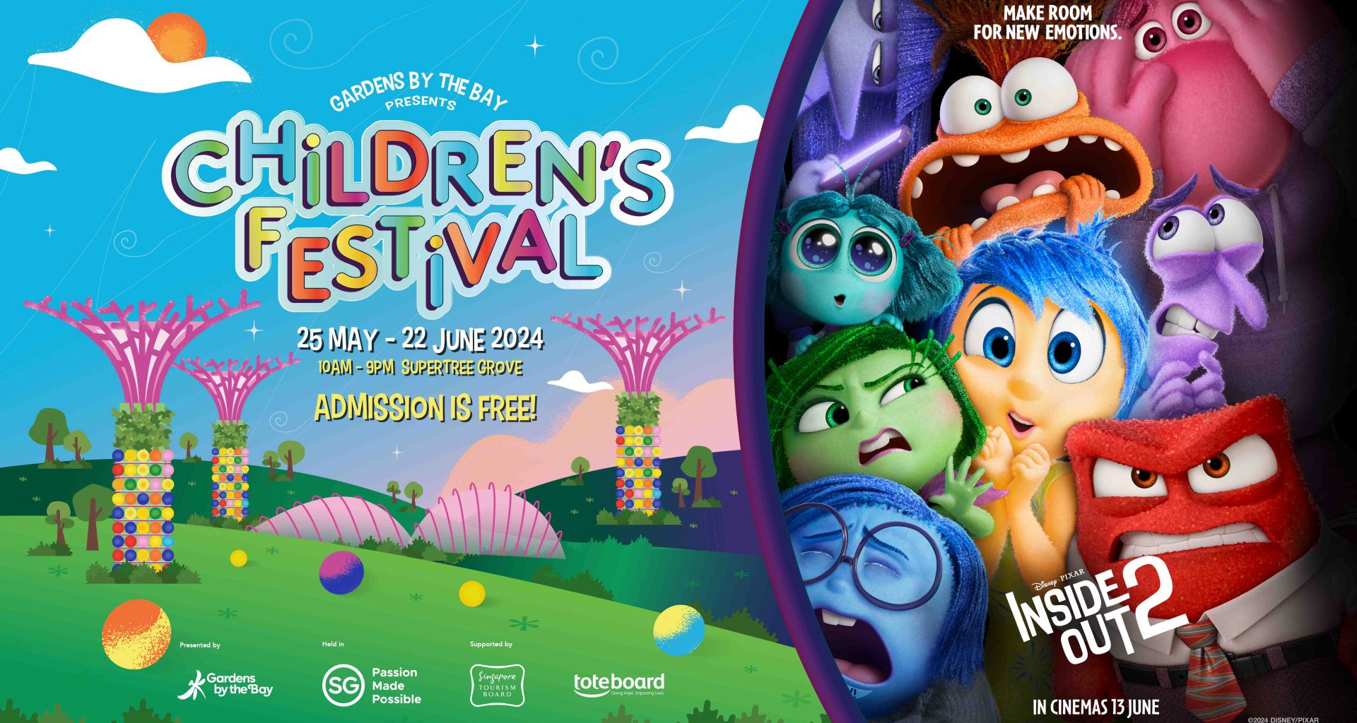 Gardens by the Bay’s Children’s Festival Returns for its 10th Edition Featuring Disney and Pixar's Inside Out 2 - Alvinology