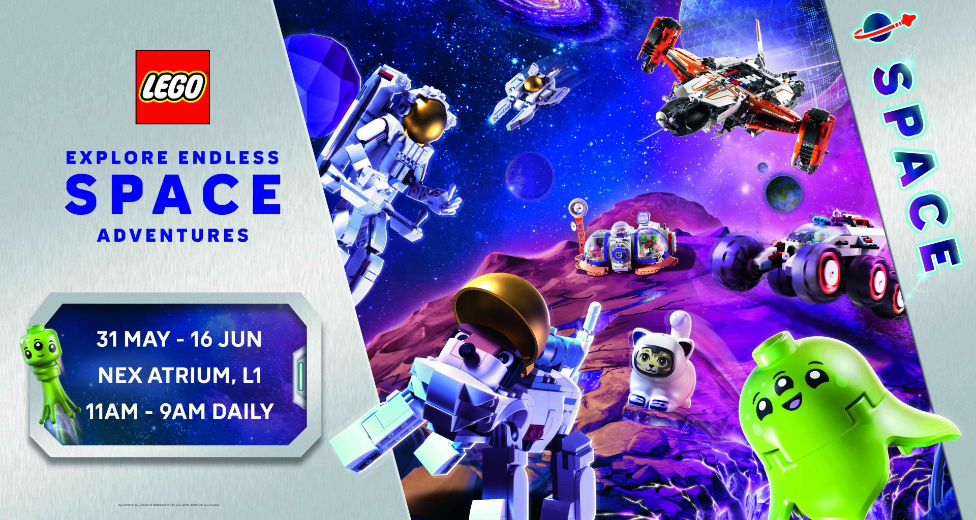 Explore Endless LEGO Space Adventures at NEX This June Holidays - Alvinology