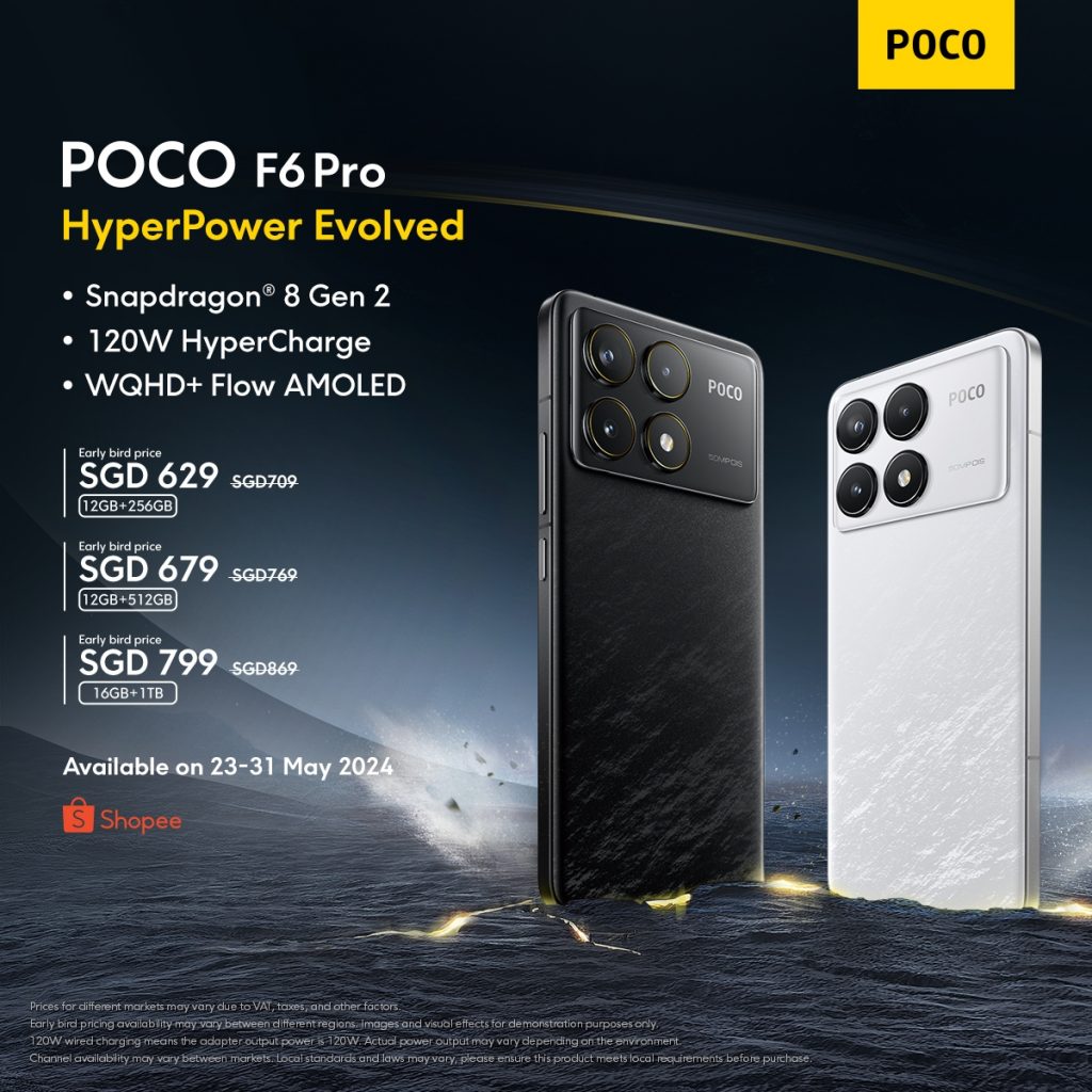 POCO Launches New Flagship F-Series: HyperPower Evolved with POCO F6 Pro and POCO F6 - Alvinology