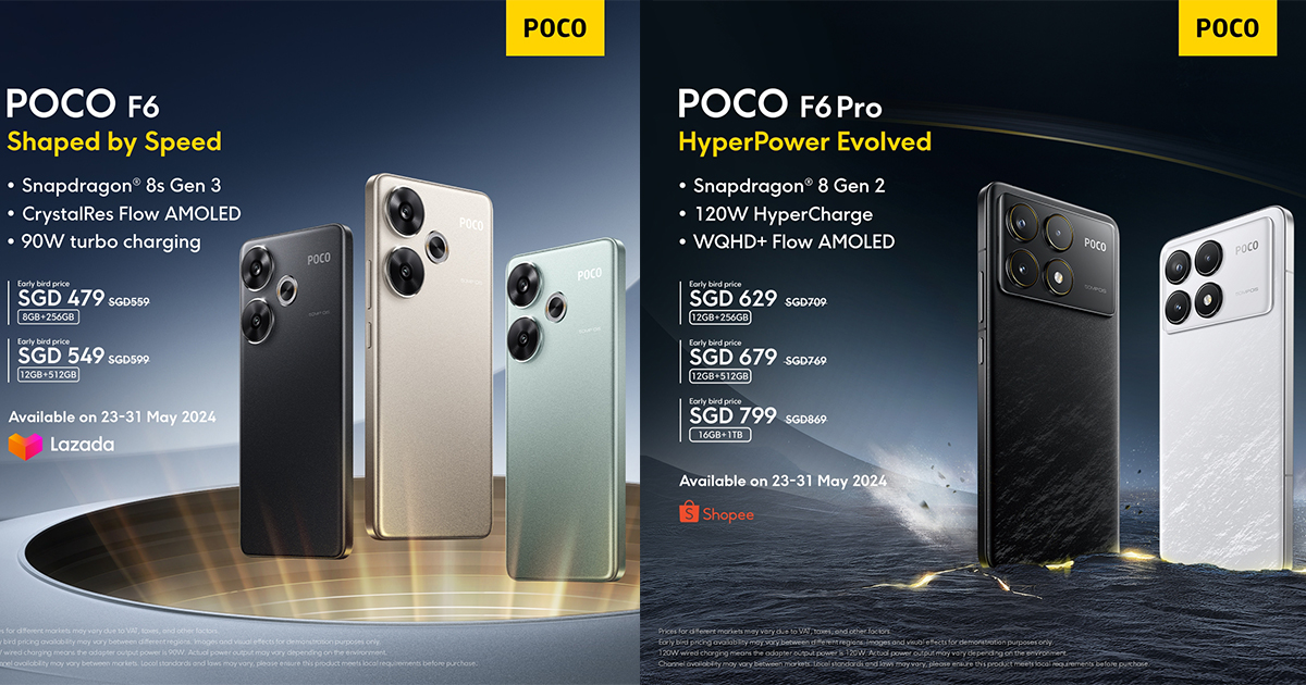 POCO Launches New Flagship F-Series: HyperPower Evolved with POCO F6 Pro and POCO F6 - Alvinology