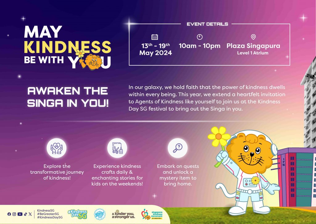 Singapore Kindness Movement Celebrates 12th Kindness Day Singapore and Inaugural Kindness Festival - Alvinology