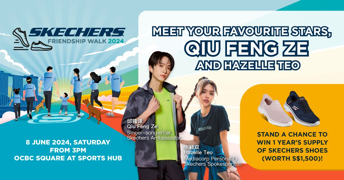 Skechers Friendship Walk 2024: Join Qiu Feng Ze, Hazelle Teo and Other Local Stars for an Unforgettable Day of Fun and Fitness - Alvinology