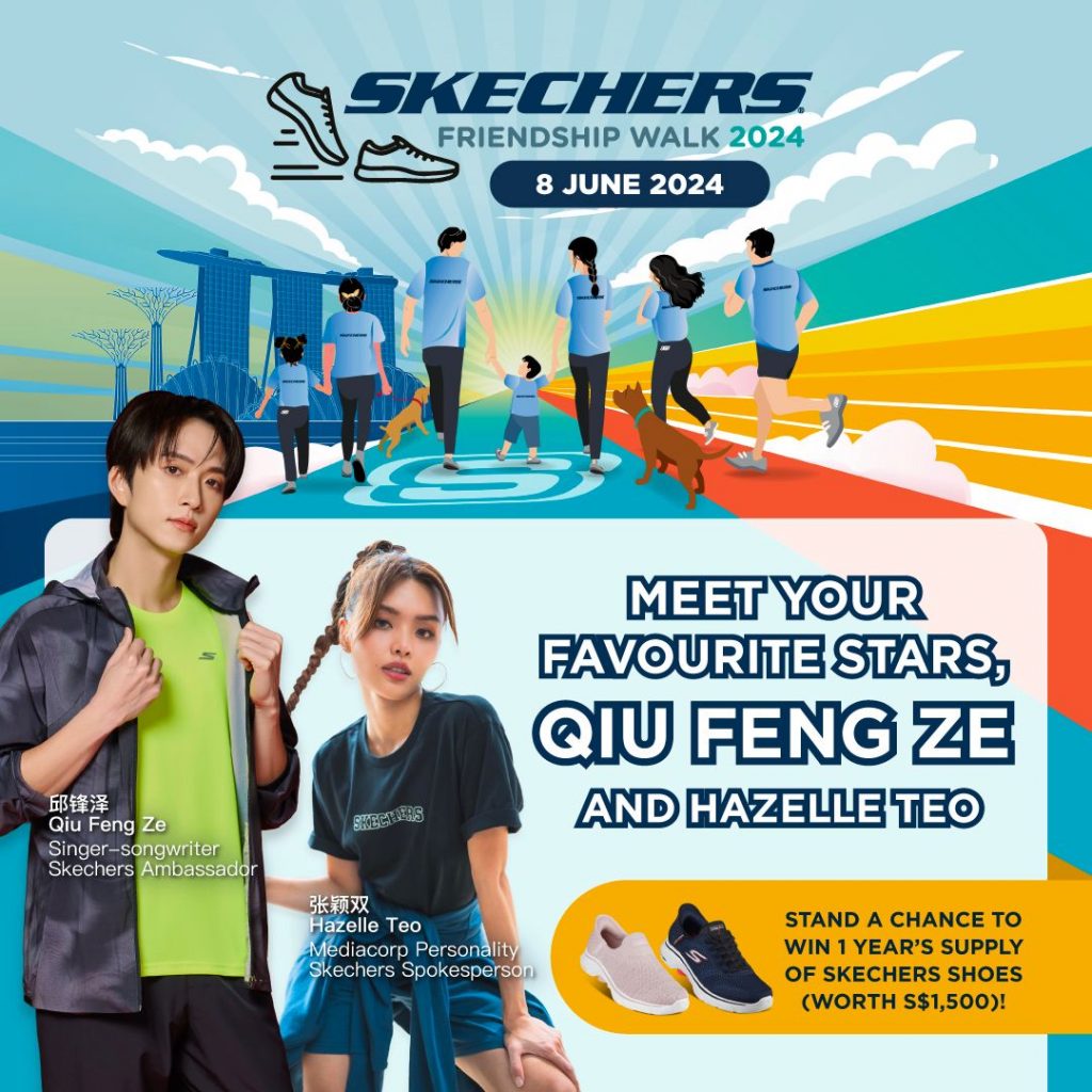 Skechers Friendship Walk 2024: Join Qiu Feng Ze, Hazelle Teo and Other Local Stars for an Unforgettable Day of Fun and Fitness - Alvinology