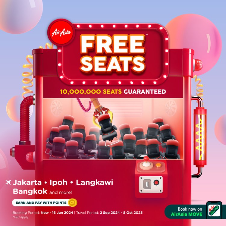 AirAsia Announces the Return of FREE Seats Campaign with 10 Million Seats Up for Grabs - Alvinology