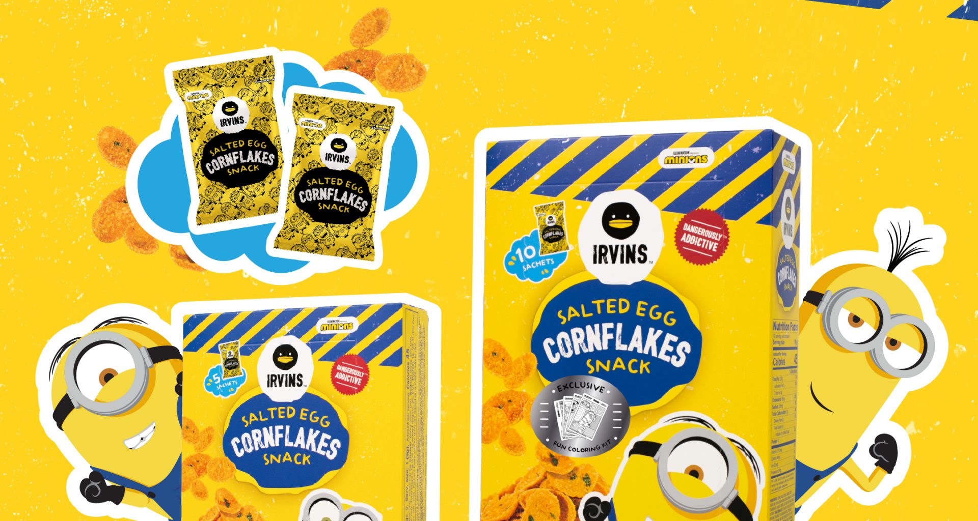 IRVINS Teams Up with Illumination for New Salted Egg Cornflakes Snack - Alvinology