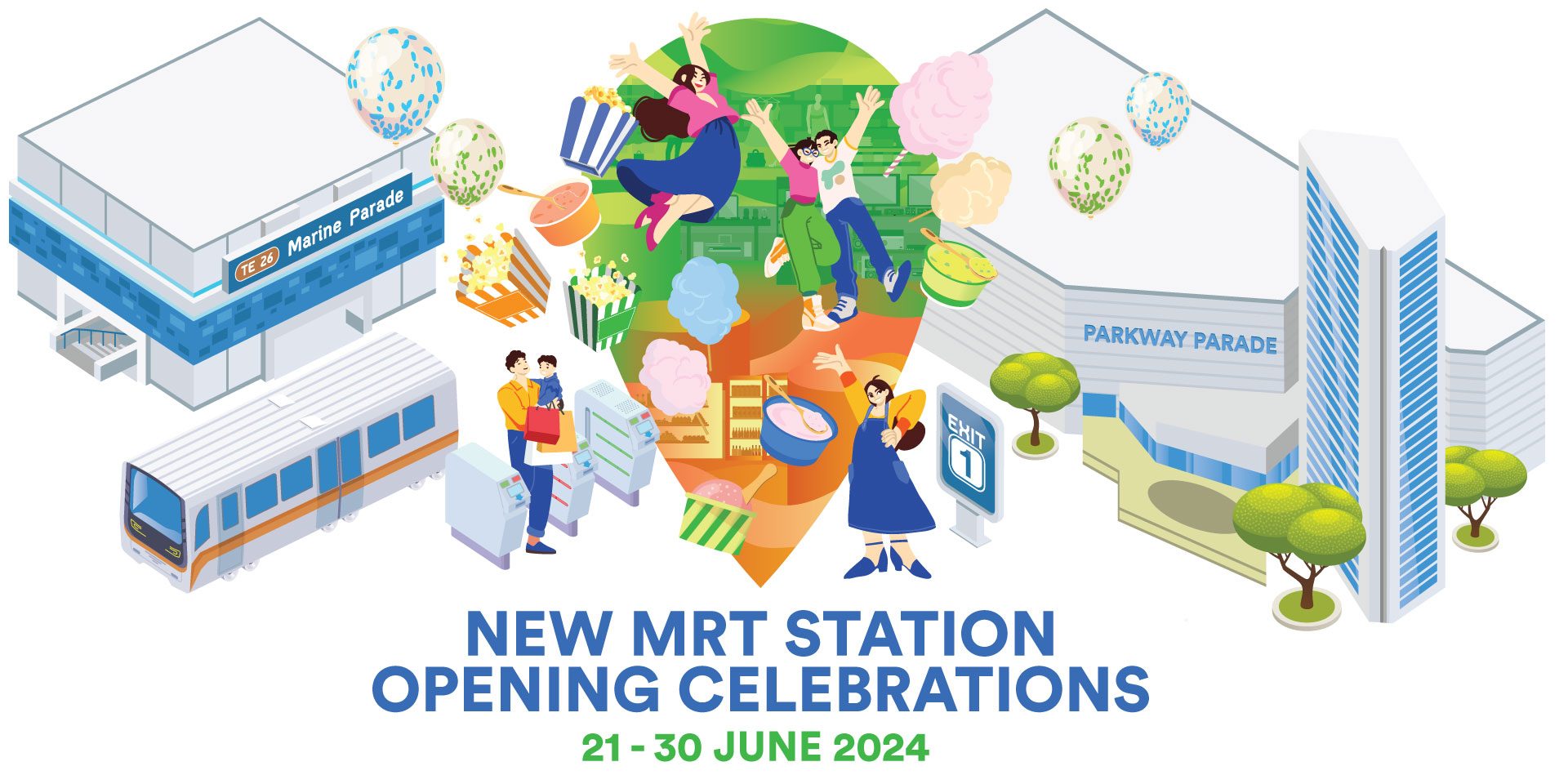[PROMO CODE INSIDE] Grand Opening Celebrations at Parkway Parade for Marine Parade MRT Station - Alvinology