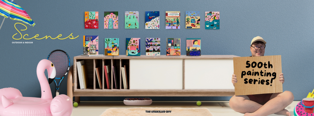 Autistic Artist Alex Lim Celebrates 500th Painting with "Scenes" Series - Alvinology