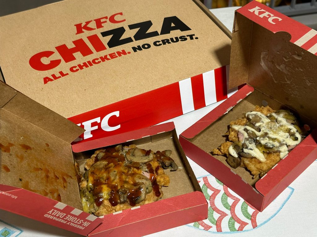 KFC Brings Back CHIZZA, It's Chicken-only, Crustless Rendition of a Pizza to Its Singapore Menu - Alvinology