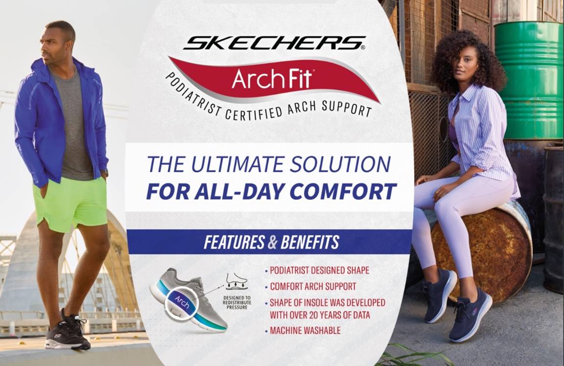 Skechers Arch Fit Collections Earn APMA Seal of Acceptance for Foot Health Excellence - Alvinology