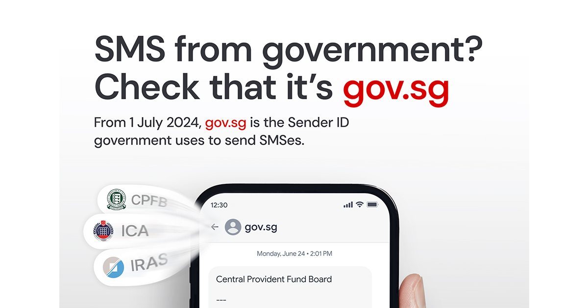Singapore Government to Introduce Single SMS Sender ID: gov.sg - Alvinology