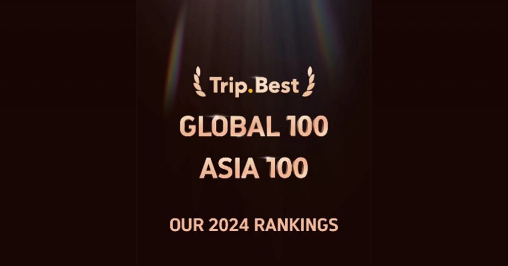 2024 Trip.Best Global and Asia 100 Rankings - Alvinology