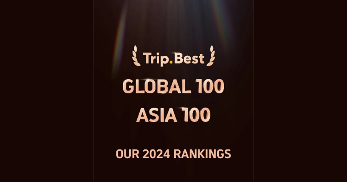 2024 Trip.Best Global and Asia 100 Rankings - Alvinology
