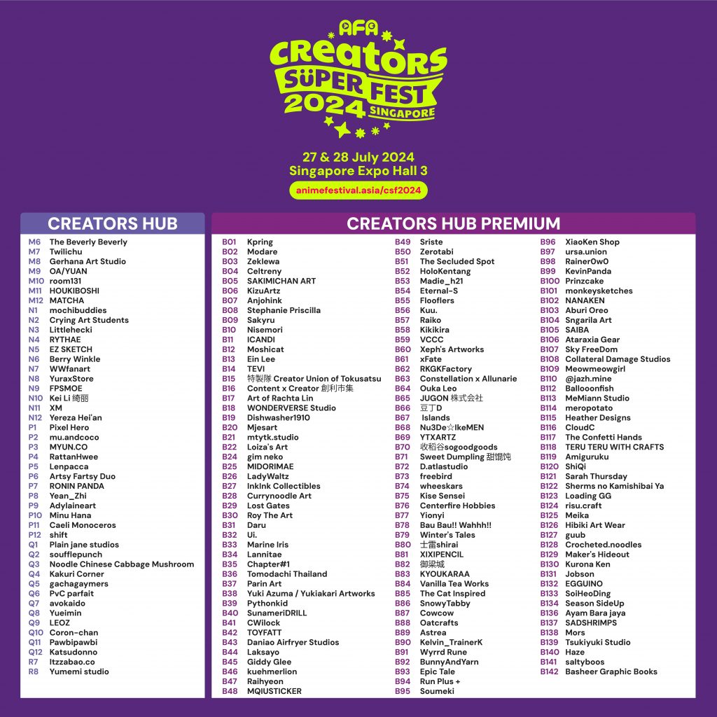 Get Ready for AFA Creators Super Fest Singapore 2024: Create, Share, and Play - Alvinology