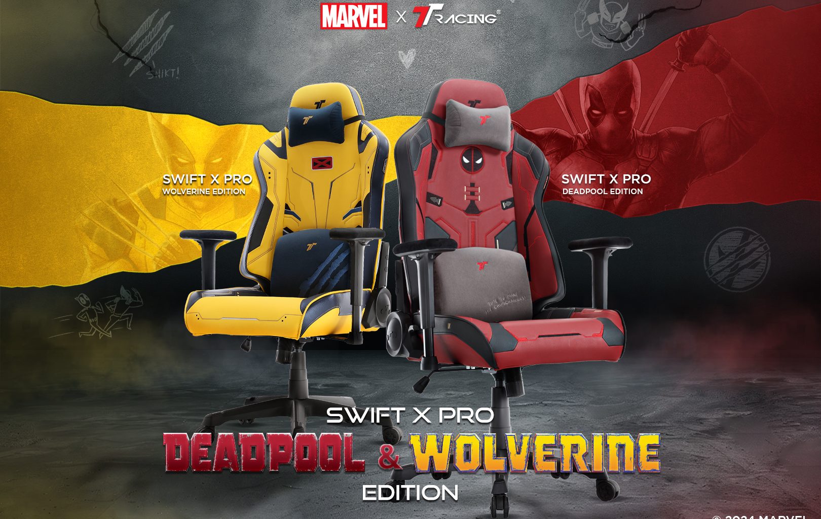 TTRacing Teams Up with Marvel for Deadpool & Wolverine-Themed Gaming Chairs - Alvinology