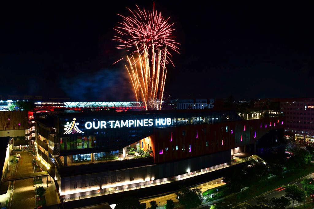 Our Tampines Hub Celebrates 59th National Day with Community Events, NDP Live Broadcast, Concert, and Fireworks - Alvinology