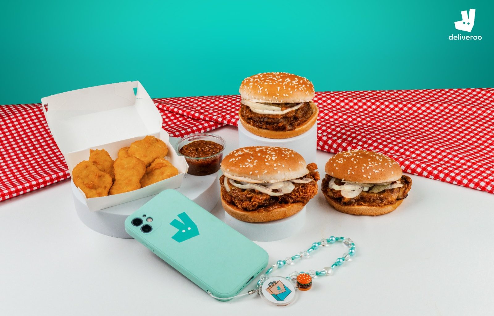 [Promotion] Deliveroo Celebrates Return of Burger King's Rendang Classics with Beaded Phone Straps This National Day - Alvinology