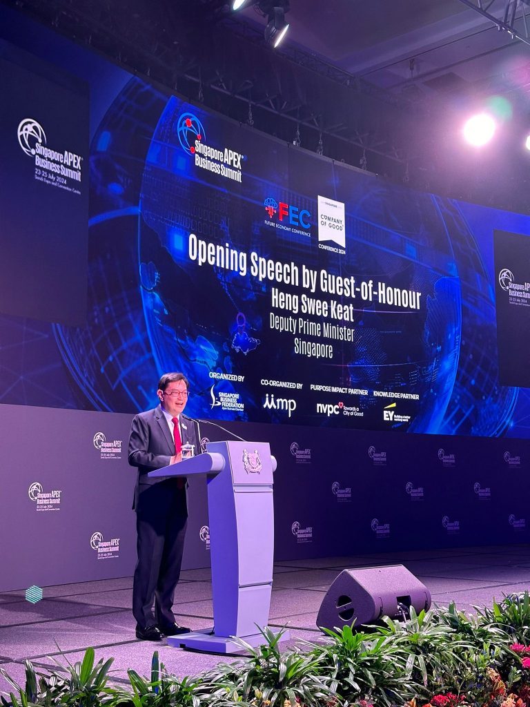 Singapore Apex Business Summit Opens with the Launch of the "Transforming the Singapore Economy Report" - Alvinology