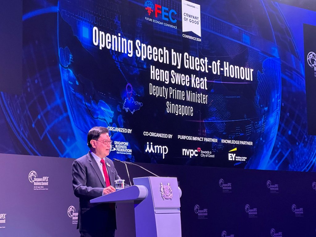 Singapore Apex Business Summit Opens with the Launch of the "Transforming the Singapore Economy Report" - Alvinology