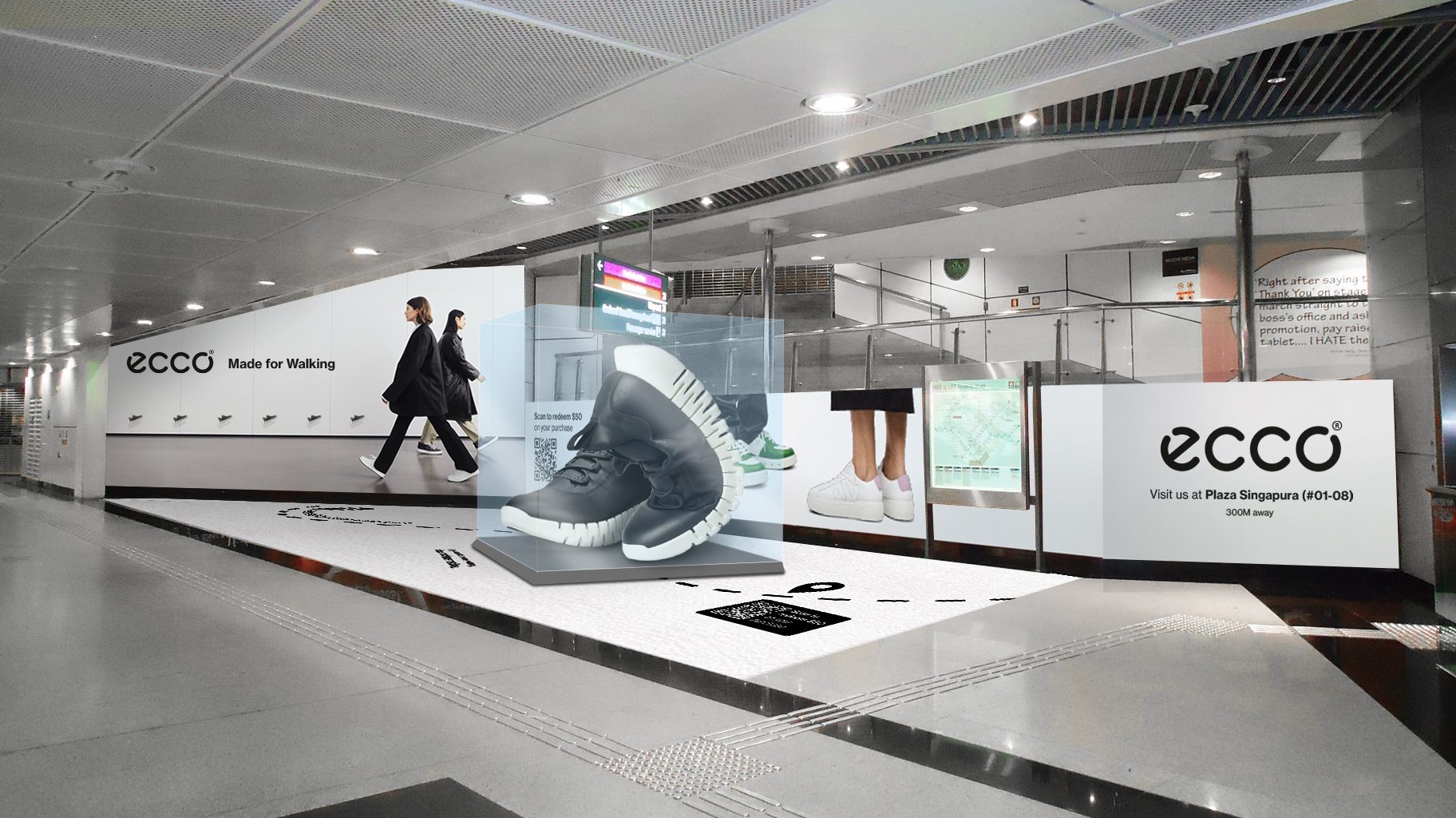 Step Into Comfort and “GRUUV” with Singapore’s Largest 3D Shoe Installation at Dhoby Ghaut MRT Station - Alvinology