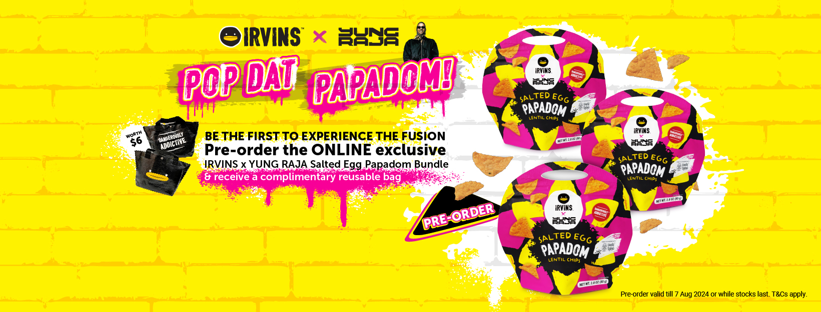 IRVINS and Yung Raja Team Up for a Flavorful Collaboration: Salted Egg Papadom - Alvinology