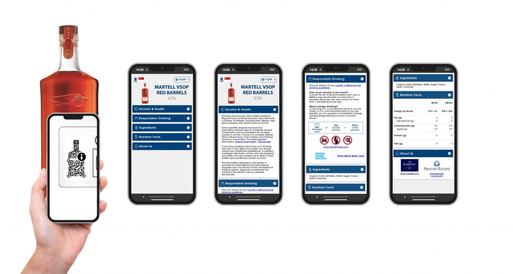 Pernod Ricard Launches Digital Labels in Singapore to Promote Responsible Drinking - Alvinology