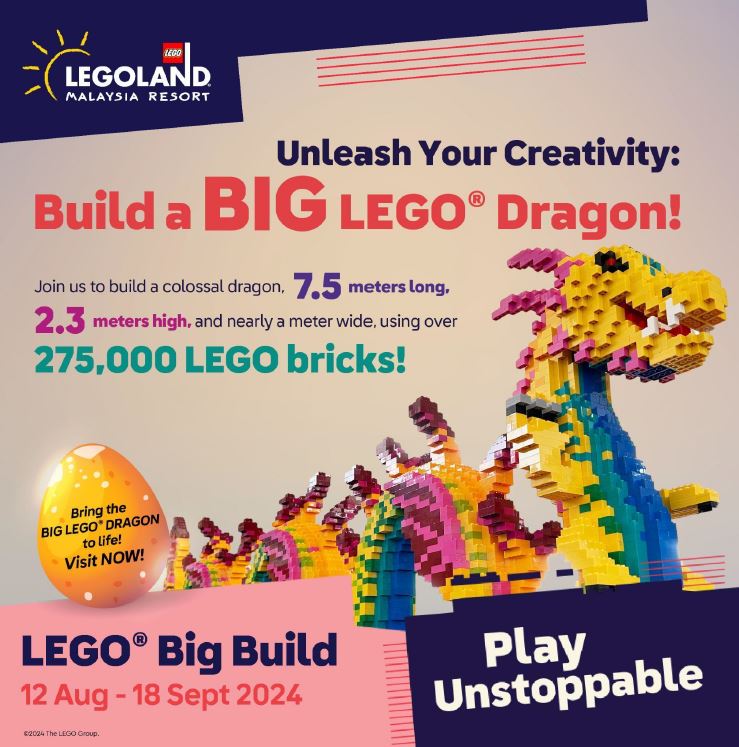 Help Build and Name a Giant LEGO Dragon with over 275,000 Bricks and WIN Exclusive Prizes at LEGOLAND Malaysia - Alvinology