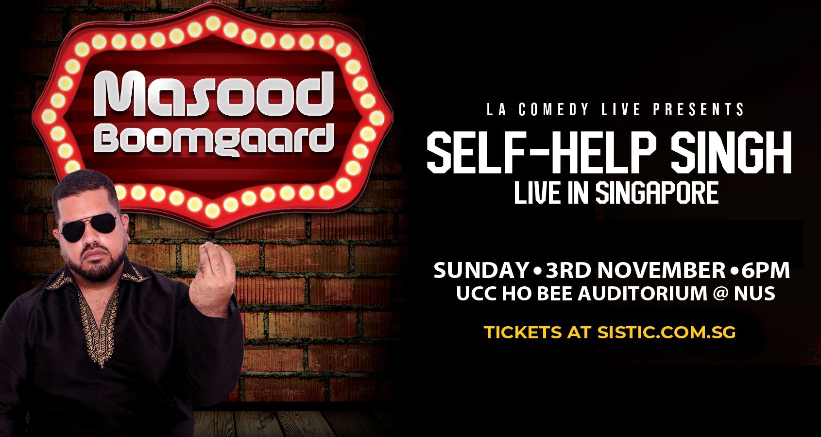 Masood Boomgaard's Hilarious Alter Ego, Self-Help Singh, Returns to Singapore This November - Alvinology