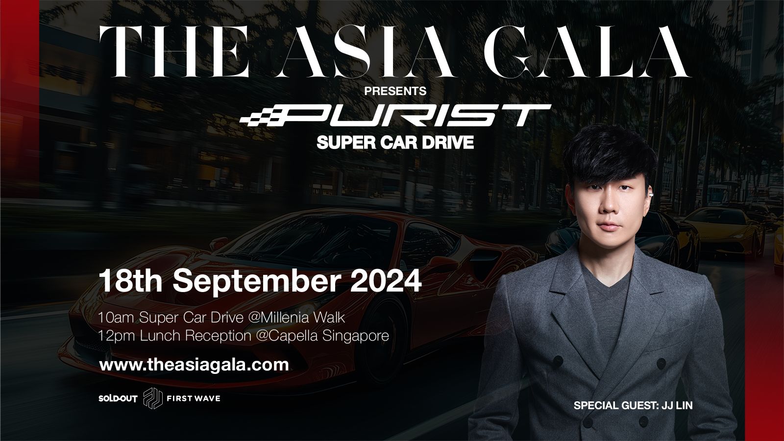 The Asia Gala Presents Premier Purist Group Supercar Drive & Luncheon with JJ Lin During F1 Grand Prix Season Singapore Week - Alvinology