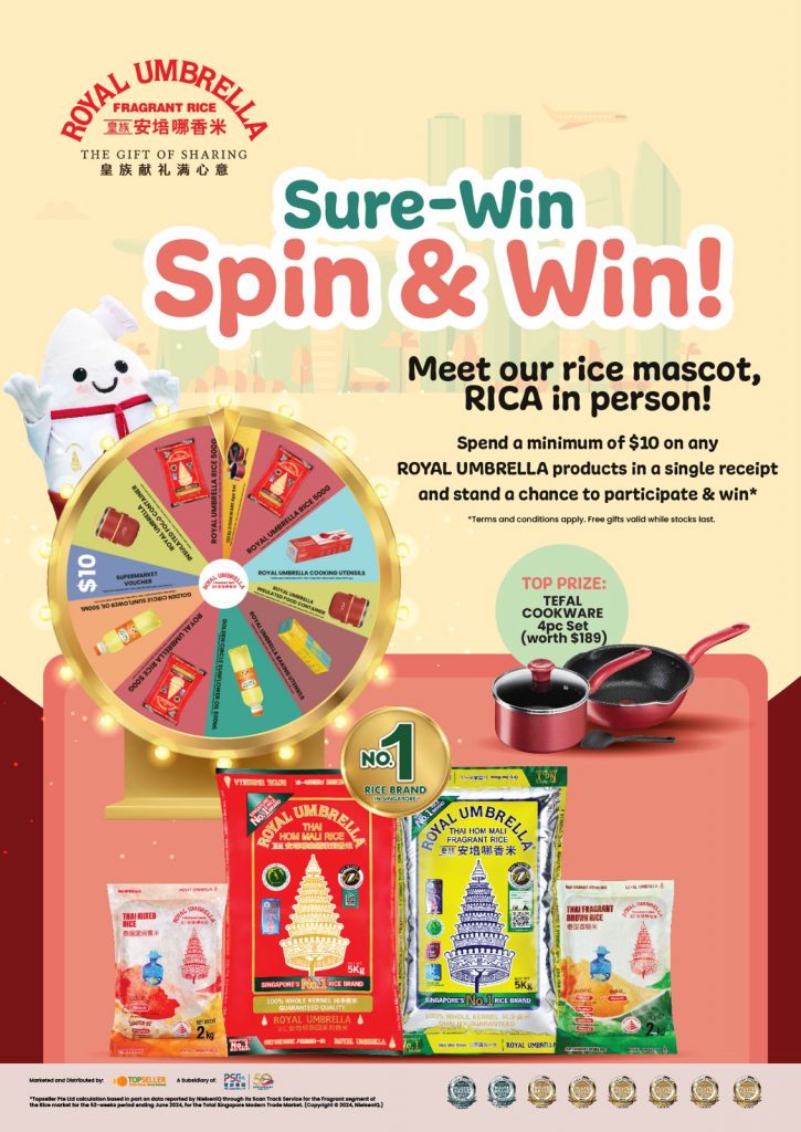 [Promotion] Royal Umbrella Weekend Roadshows with Rica the Rice Mascot in Singapore for the First Time - Alvinology