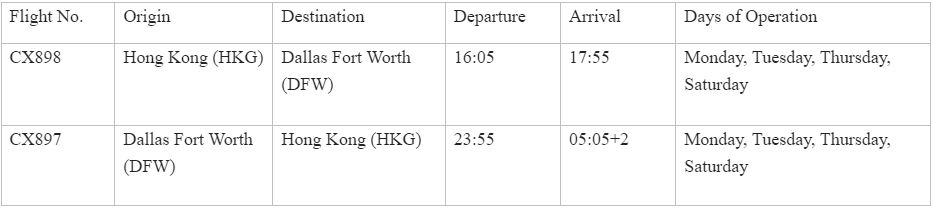 Cathay Pacific Expands North America Network with New Dallas Fort Worth Route Cathay Pacific Expands North America Network with New Dallas Fort Worth Route - Alvinology