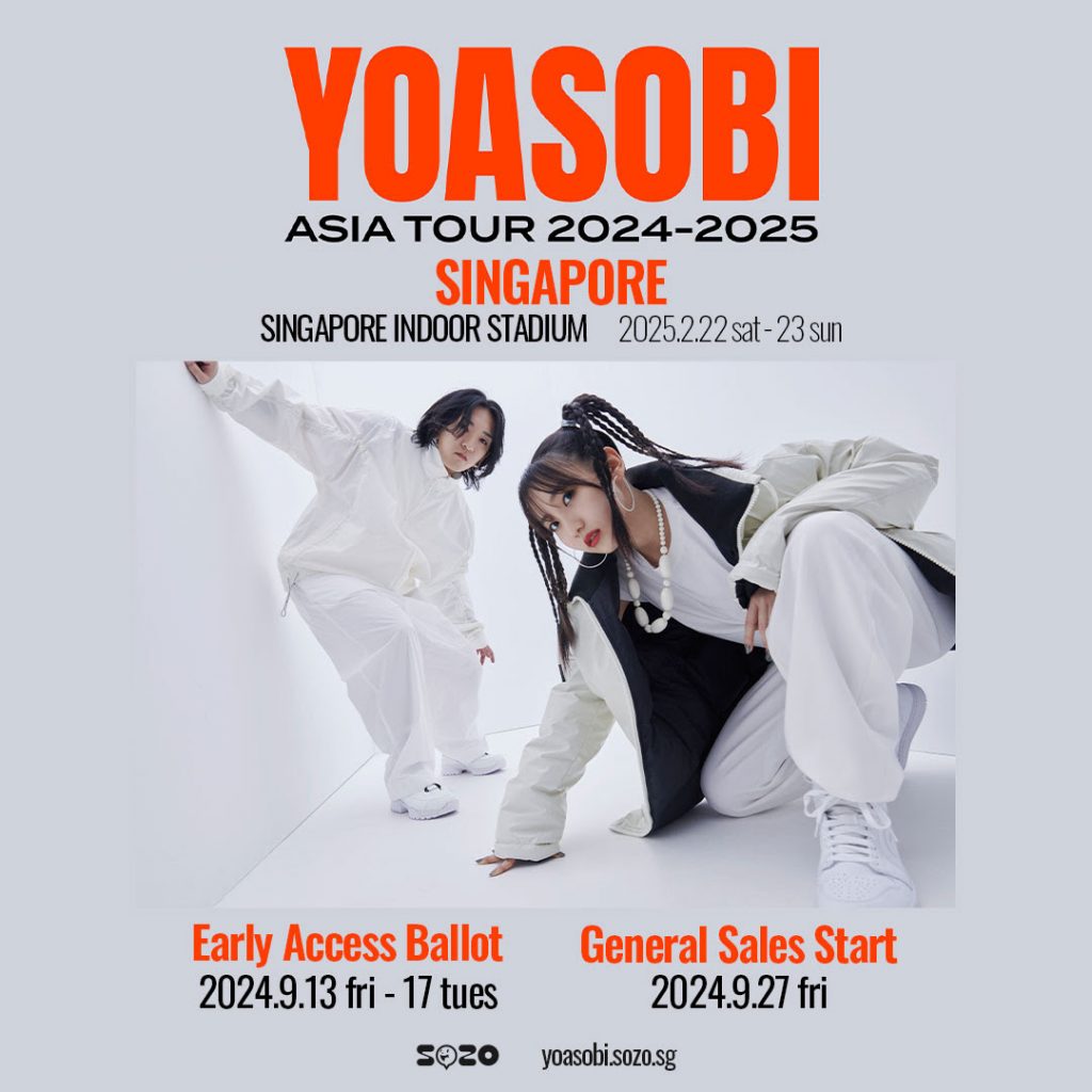 YOASOBI Returns to Singapore for ASIA TOUR 2024-2025: Ticketing Details Announced - Alvinology
