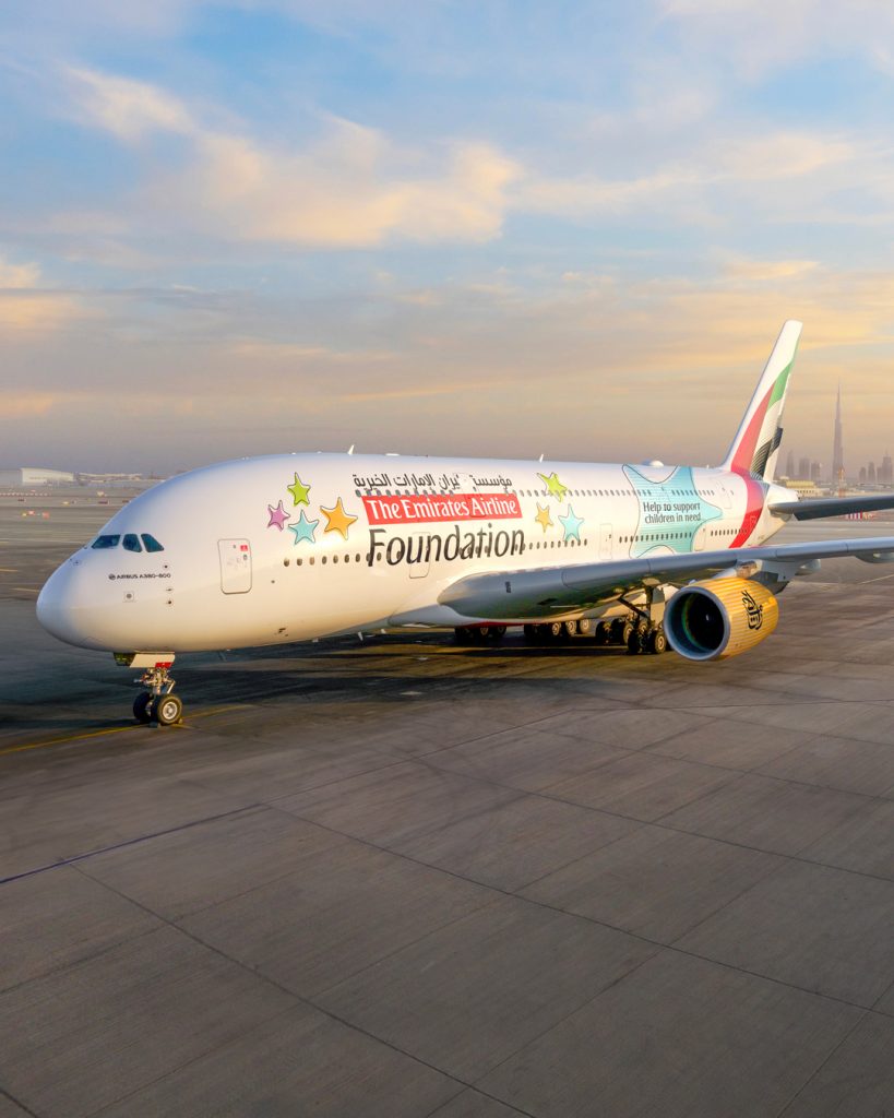 Emirates Reveals Special A380 Livery to Spotlight Humanitarian Efforts of Emirates Airline Foundation - Alvinology