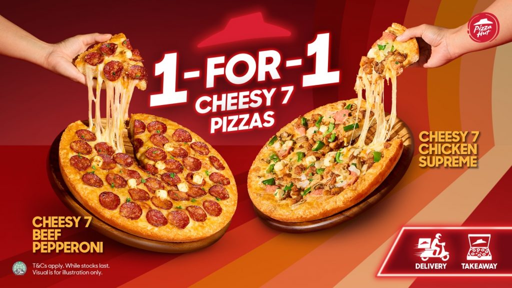 Pizza Hut Singapore Launches Limited Time Cheesy 7 Beef Pepperoni and Chicken Supreme Pizzas - Alvinology