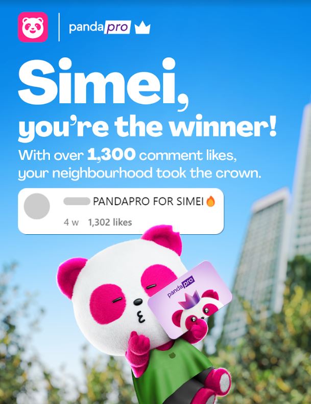 Simei Scores Big: FREE pandapro Subscriptions for Hungry Simei Residents - Alvinology