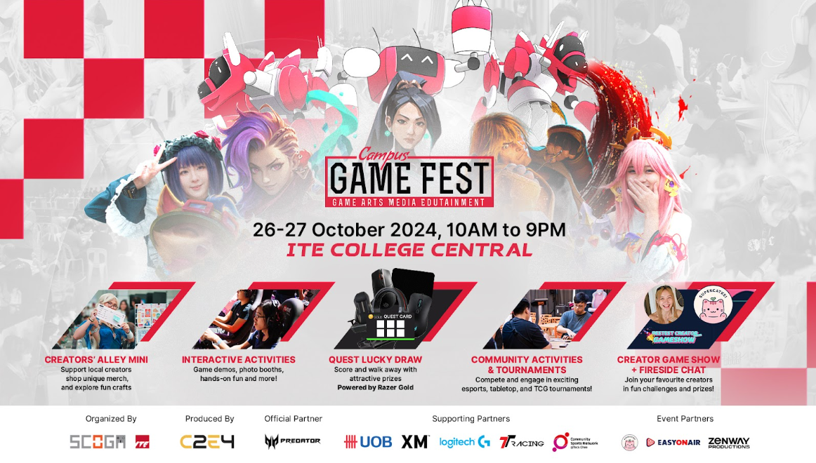Campus Game Fest 2024: Singapore’s Ultimate Gaming Showdown Returns After Five Years - Alvinology