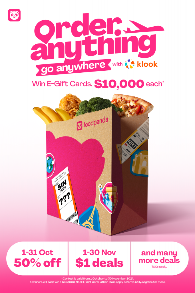 Feed Your Travel Dreams with foodpanda and Klook – Win $10,000 E-Gift Cards - Alvinology