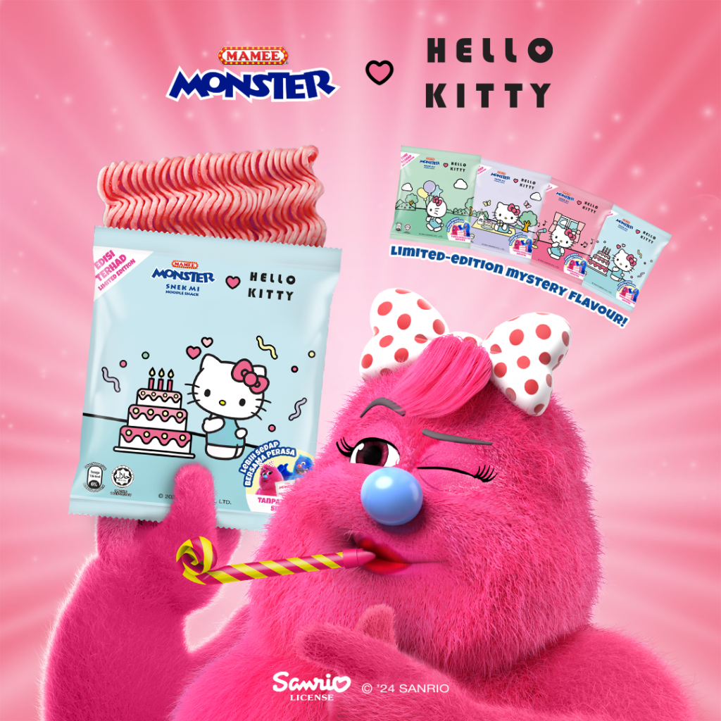 Celebrate Hello Kitty’s Anniversary with Mamee Monster: Unveiling the Mamee Monster ♡ Hello Kitty Collaboration - Alvinology