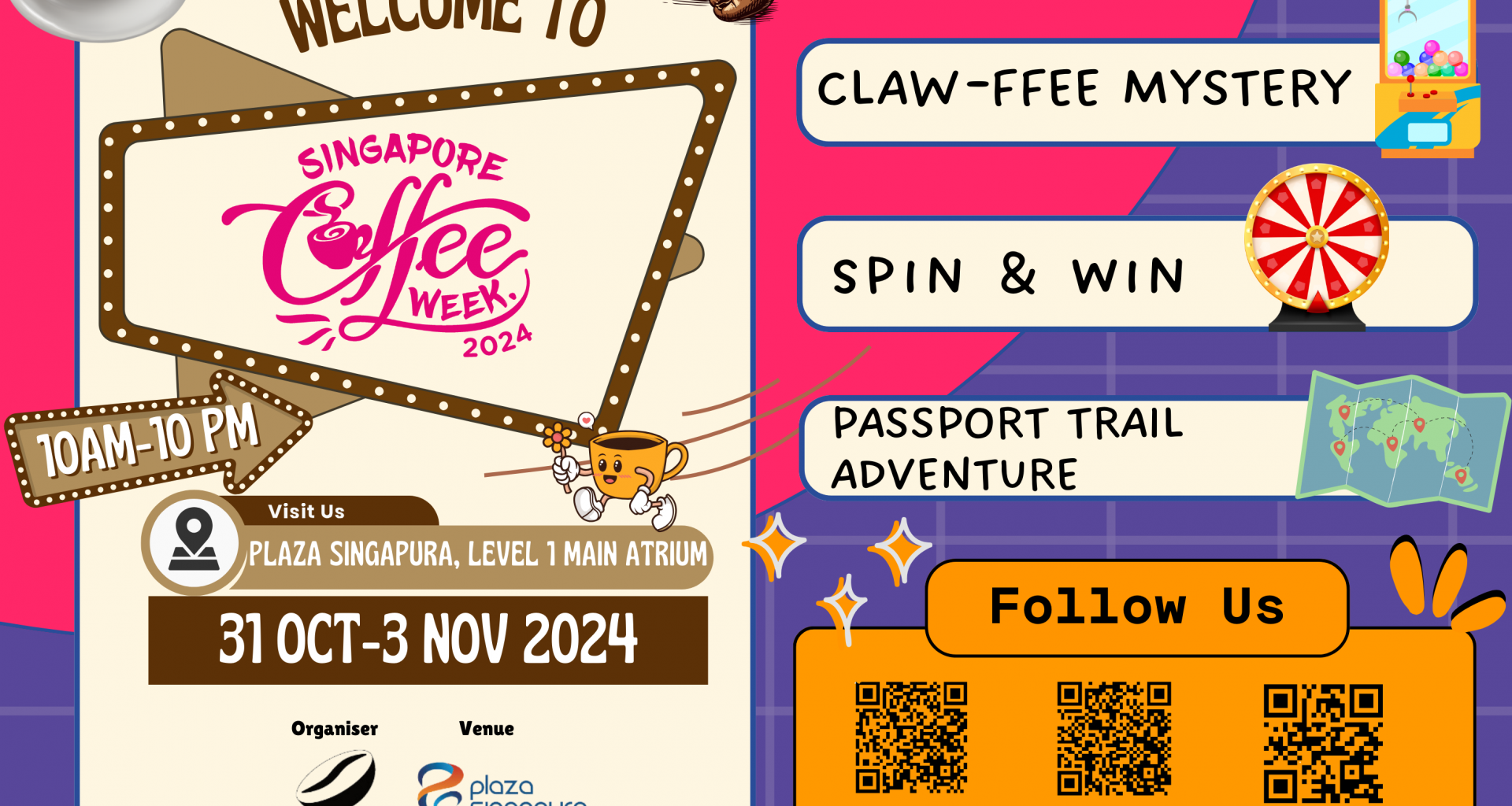 Singapore Coffee Week Debuts at Plaza Singapura: Celebrate Coffee Culture from 31 October to 3 November - Alvinology